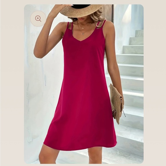 Vibrant Pink Sleeveless Dress - Picture 1 of 1